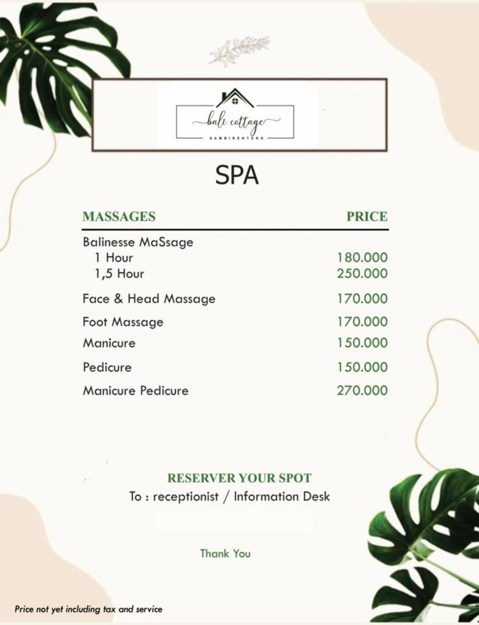 Bali Cottage Sambirenteng Булеленг Экстерьер фото